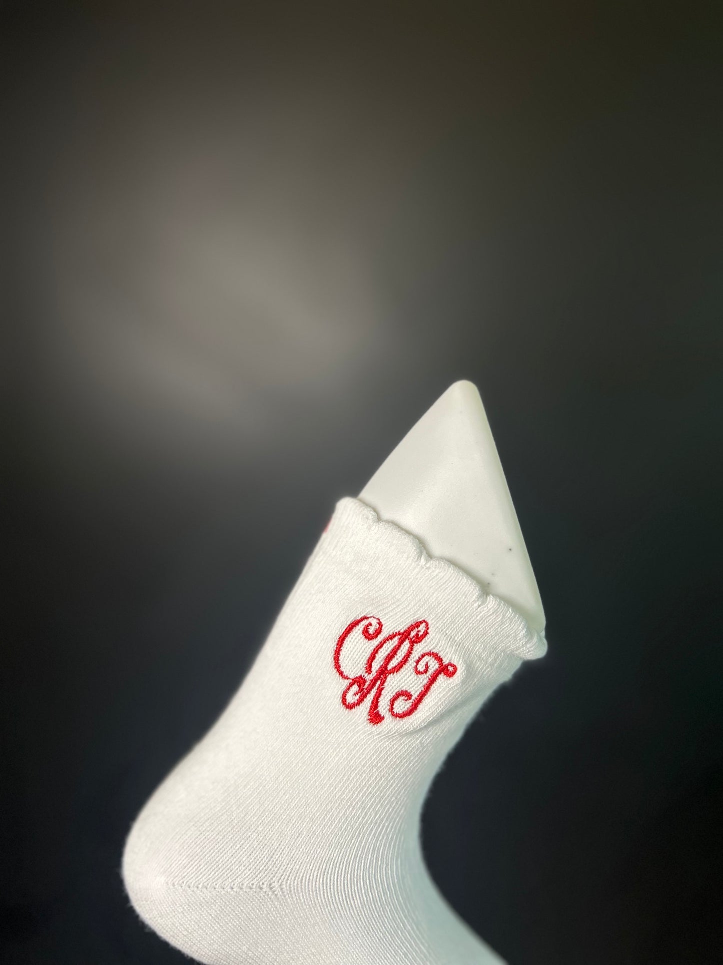Monogrammed Embroidered Socks