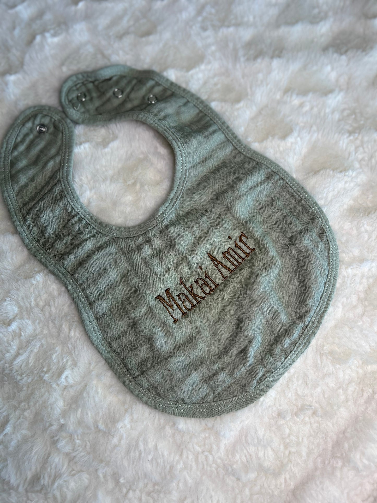Custom Embroidered Baby Bibs