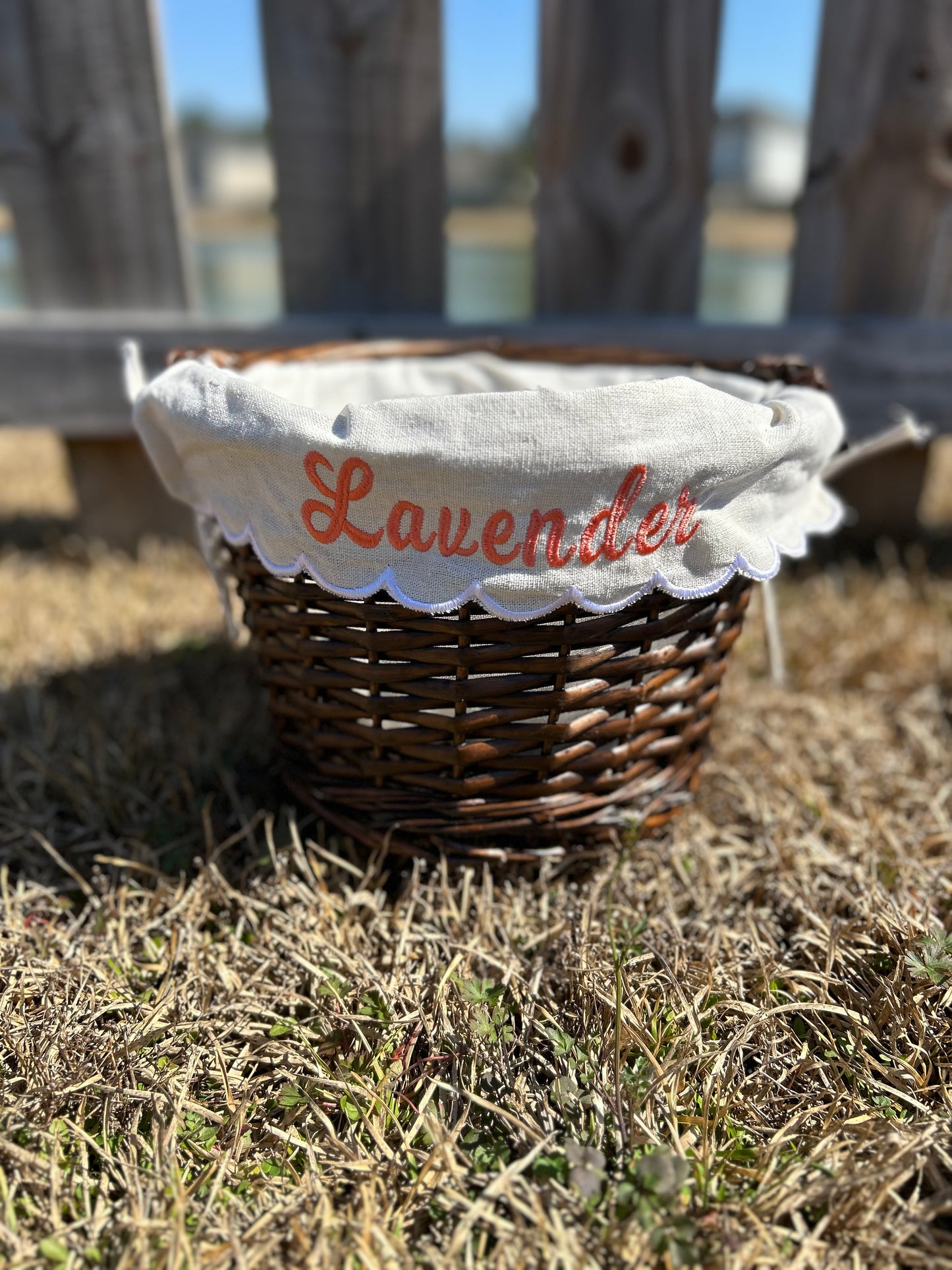 Embroidered Easter Basket