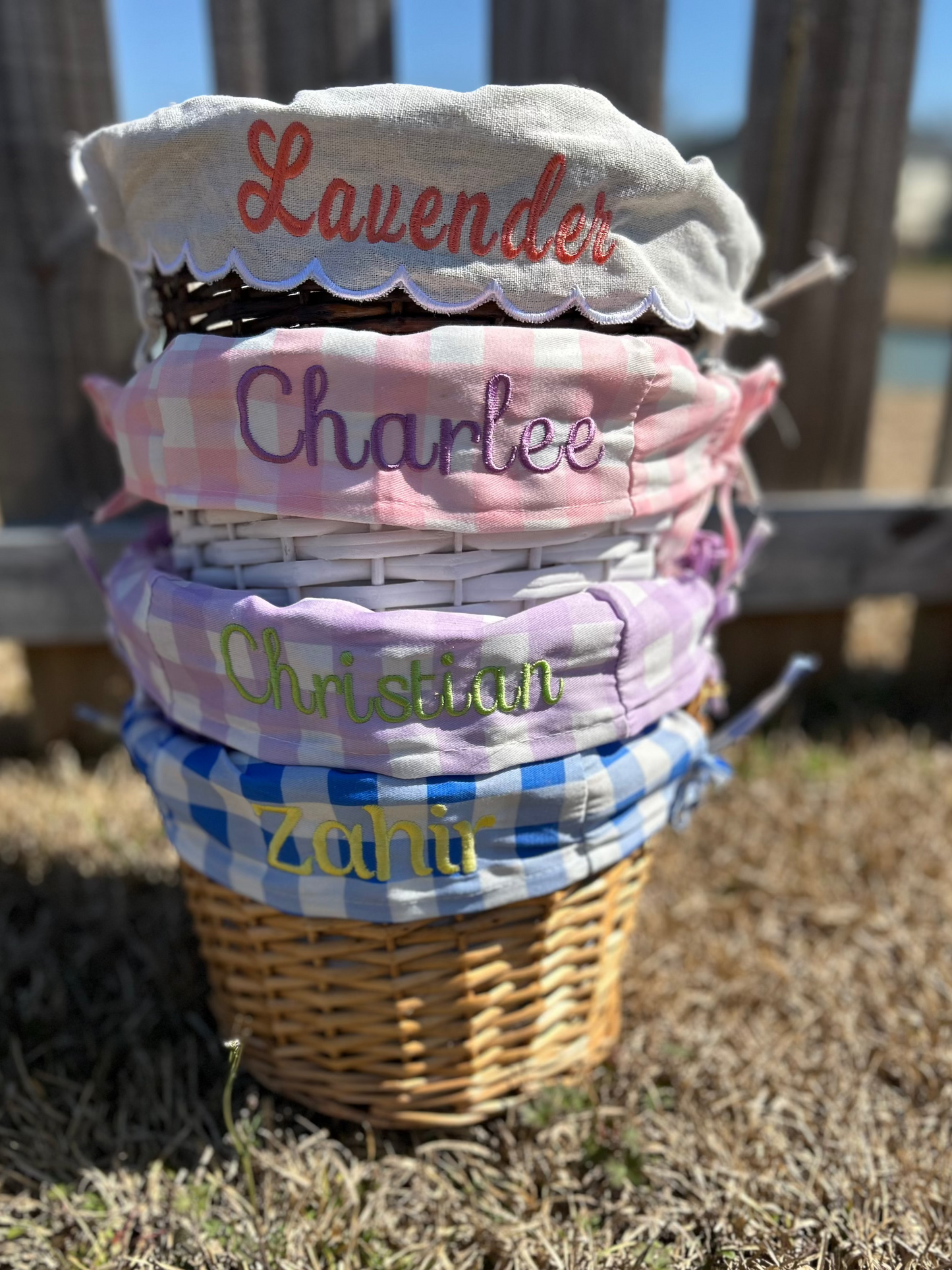 Embroidered Easter Basket