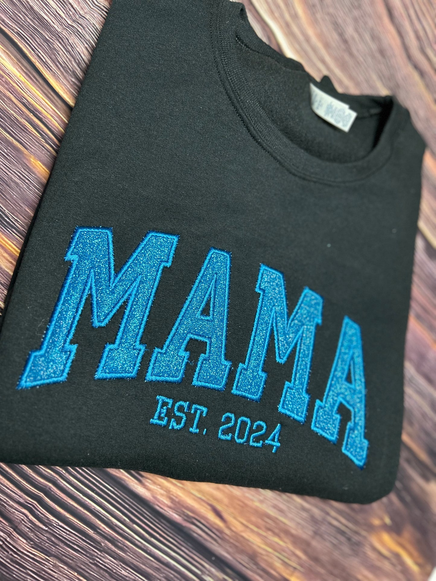 Mama Glitter Applique