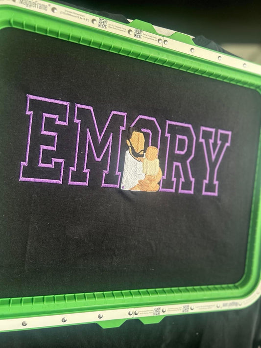 Embroidered Portrait Sweatshirt