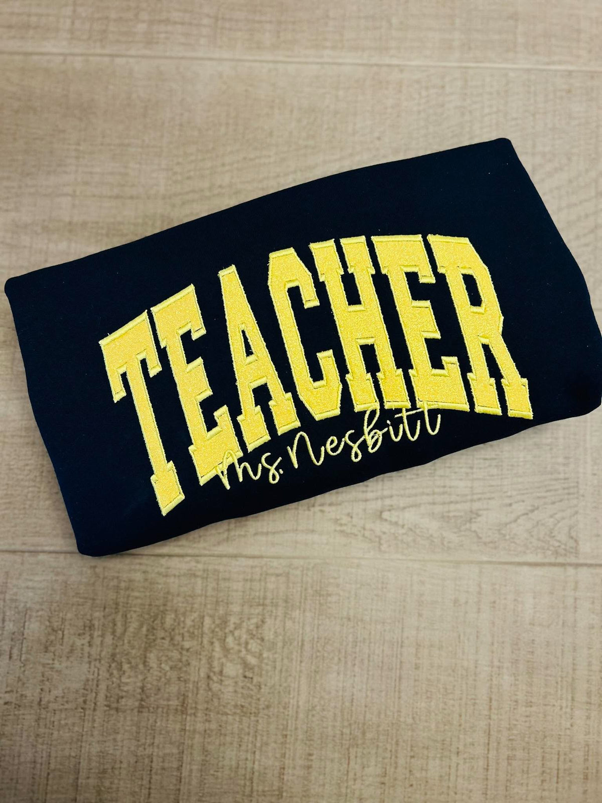 Personalized Teacher Embroidered Sweatshirt