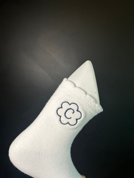 Monogrammed Embroidered Socks