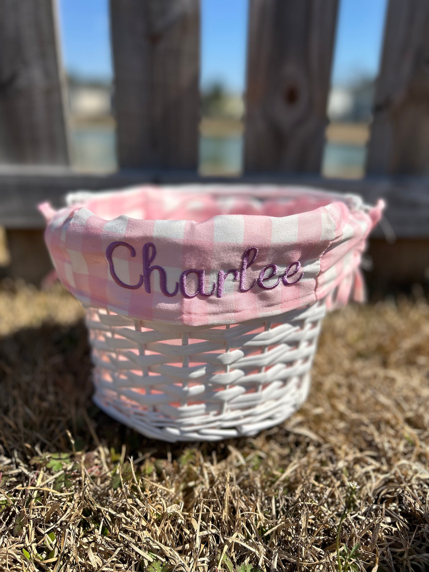 Embroidered Easter Basket